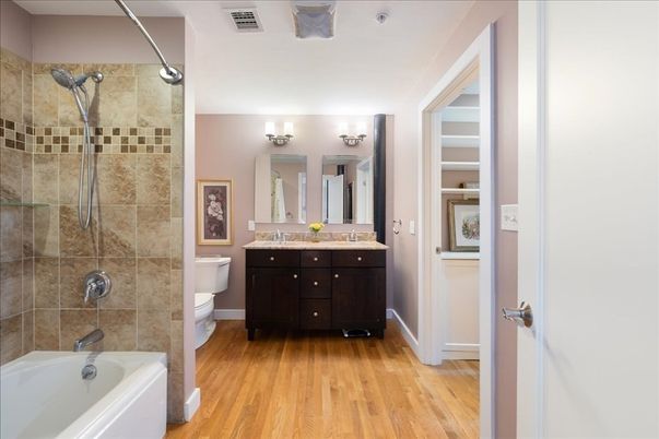 Bathroom, Interior, Wood Texture Flooring