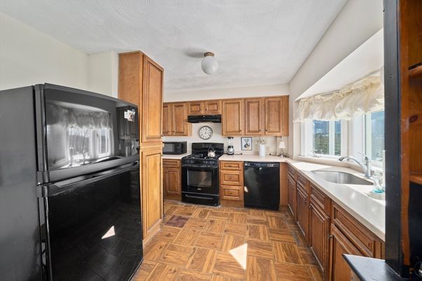 Interior, Kitchen, Wood Texture Flooring