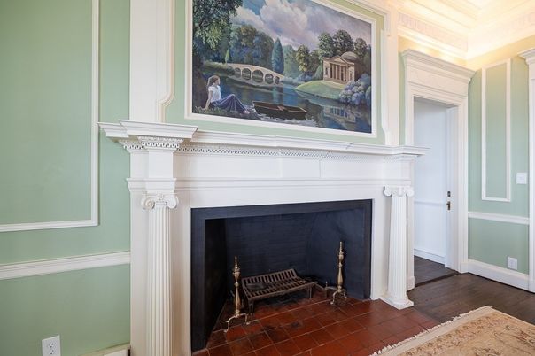 Fireplace, Interior, Wood Texture Flooring
