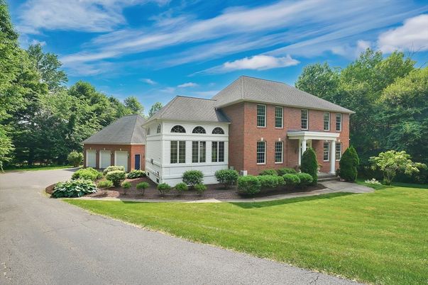 Attached, Backyard, Exterior, Facade, Brick Facade, French Provincial