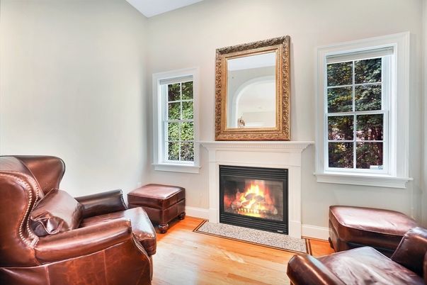 Fireplace, Interior, Wood Texture Flooring