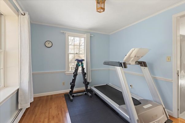 Fitness Equipment, Interior, Wood Texture Flooring