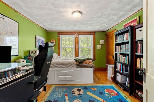 Bedroom, Home Office, Interior, Wood Texture Flooring
