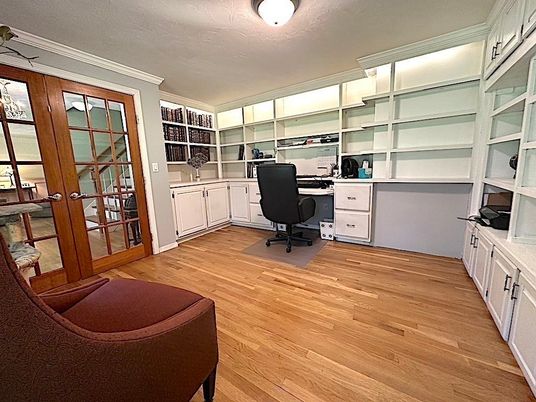 Home Office, Interior, Wood Texture Flooring