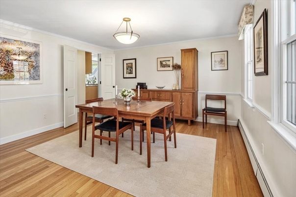 Dining room, Interior, Wood Texture Flooring