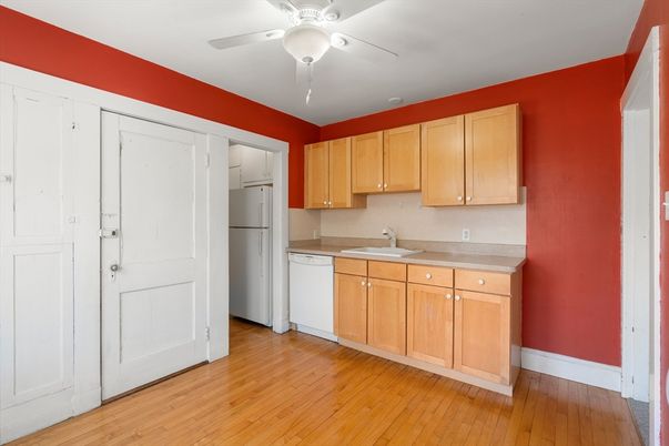 Interior, Kitchen, Wood Texture Flooring