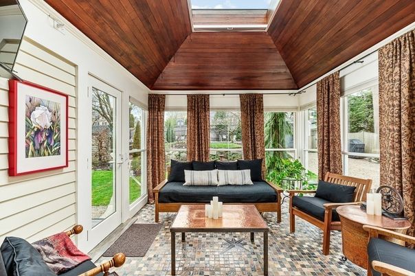 Interior, Living room, Sun Room, Wooden Ceilings