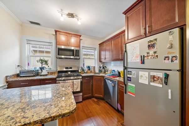 Interior, Kitchen, Wood Texture Flooring