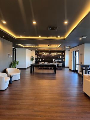Game Room, Interior, Recessed Lighting, Wood Texture Flooring