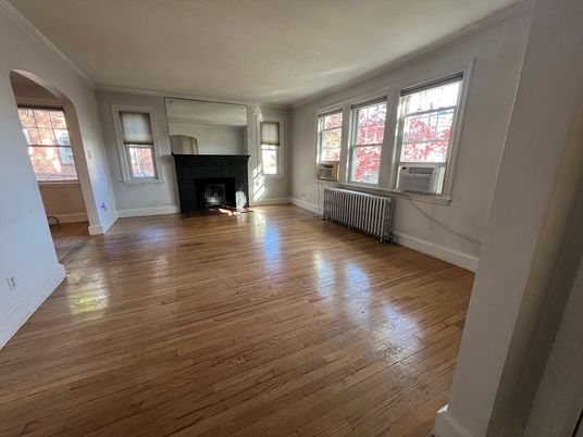 Empty room, Fireplace, Interior, Wood Texture Flooring