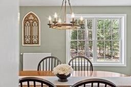Chandelier, Dining room, Interior