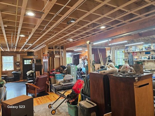Interior, Recessed Lighting, Wood Texture Flooring, Wooden Walls