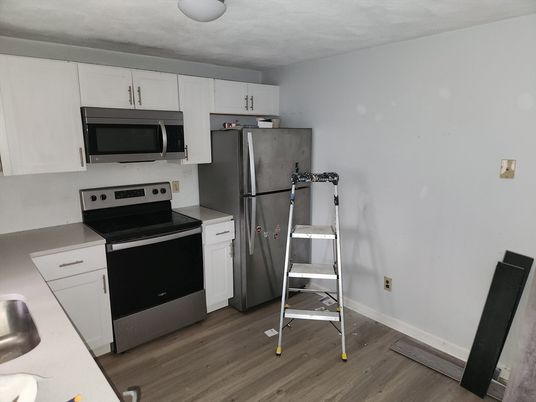 Interior, Kitchen, Wood Texture Flooring