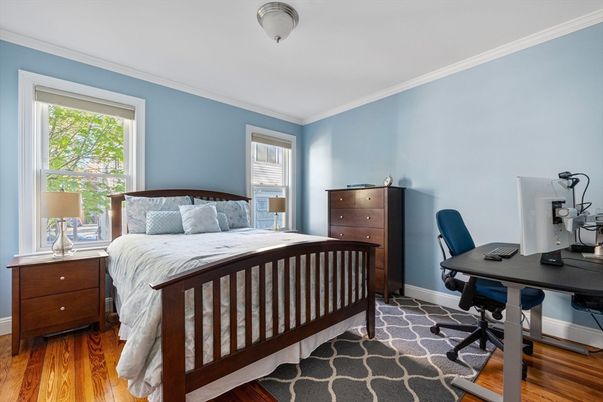 Bedroom, Home Office, Interior, Wood Texture Flooring