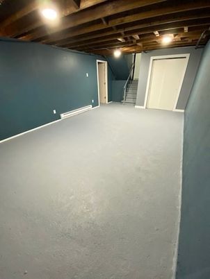 Empty room, Interior, Wooden Beams