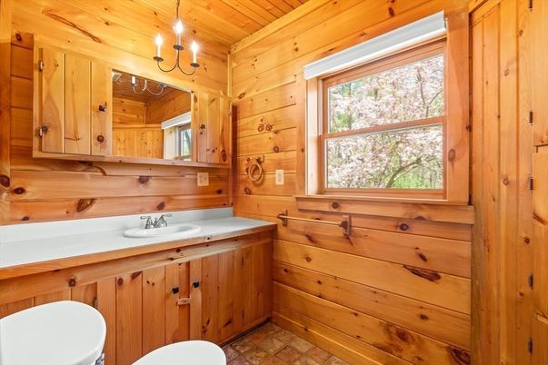 Bathroom, Interior, Wooden Ceilings, Wooden Walls
