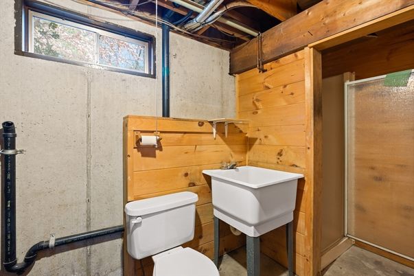 Bathroom, Interior, Wooden Walls