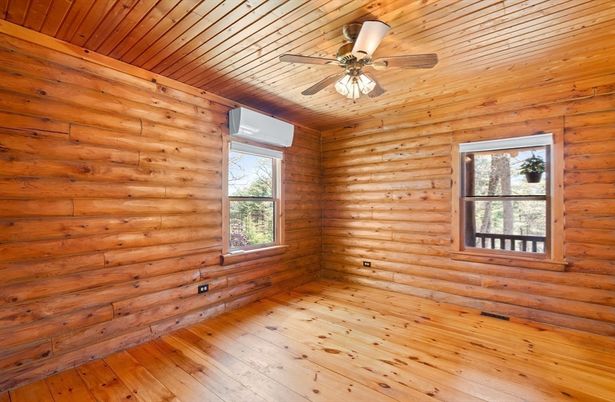 Empty room, Interior, Wooden Ceilings, Wood Texture Flooring, Wooden Walls