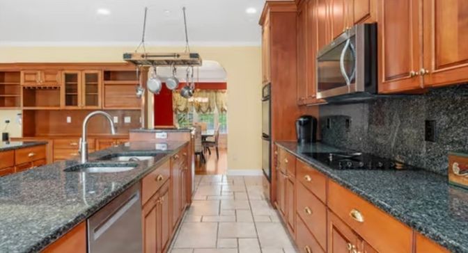 Interior, Kitchen, Pendant Lights, Recessed Lighting, Stainless Steel Appliances