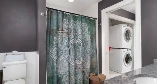 Bathroom, Interior, Recessed Lighting, Utility Closets, Washer