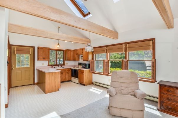 Interior, Kitchen, Pendant Lights, Wooden Beams