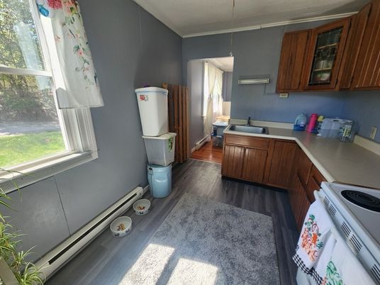 Interior, Kitchen, Wood Texture Flooring