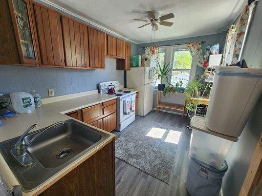 Interior, Kitchen, Wood Texture Flooring