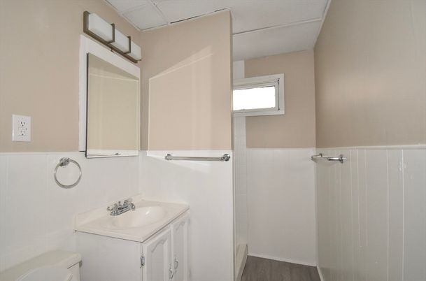 Bathroom, Dual Sink Vanities, Interior, Wood Texture Flooring