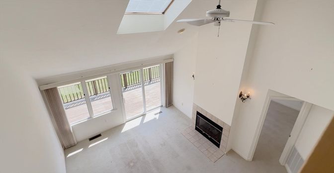 Empty room, Fireplace, Interior