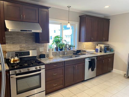 Interior, Kitchen, Pendant Lights, Recessed Lighting, Stainless Steel Appliances