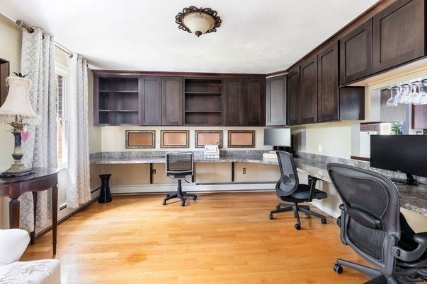 Home Office, Interior, Wood Texture Flooring