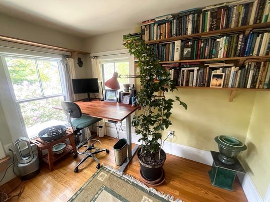 Home Office, Interior, Wood Texture Flooring