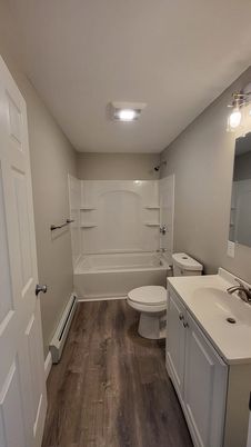 Bathroom, Dual Sink Vanities, Interior, Wood Texture Flooring