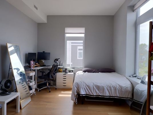 Bedroom, Home Office, Interior, Wood Texture Flooring