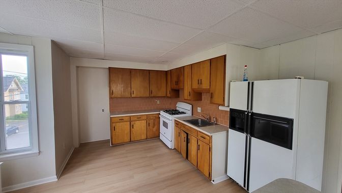Interior, Kitchen, Wood Texture Flooring