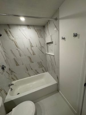 Bathroom, Interior, Marble Walls, Recessed Lighting