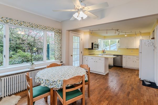 Dining room, Interior, Kitchen, Wood Texture Flooring