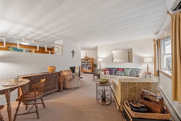 Home Office, Interior, Living room, Stone Walls