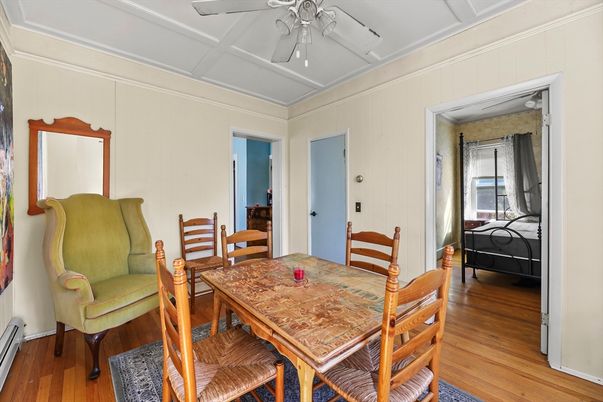 Dining room, Interior, Wood Texture Flooring