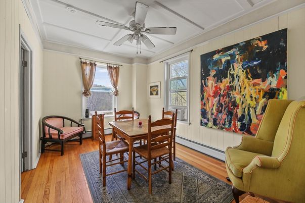 Dining room, Interior, Wood Texture Flooring