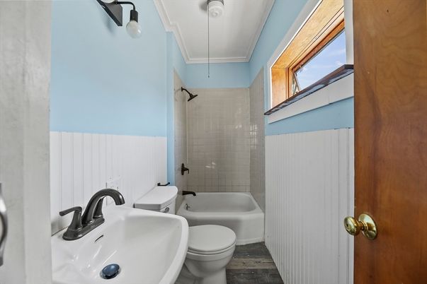 Bathroom, Interior, Wood Texture Flooring