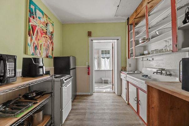 Interior, Kitchen, Wood Texture Flooring