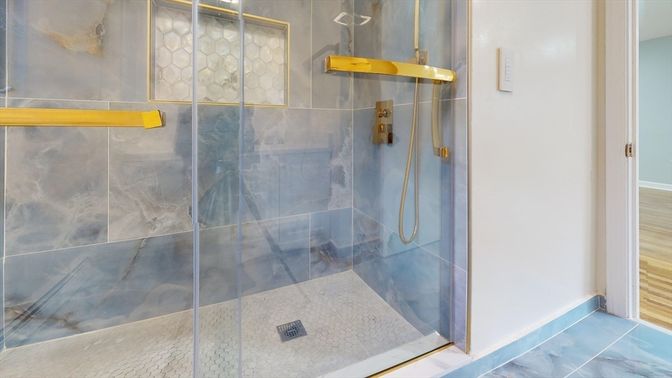 Bathroom, Glass Shower, Interior