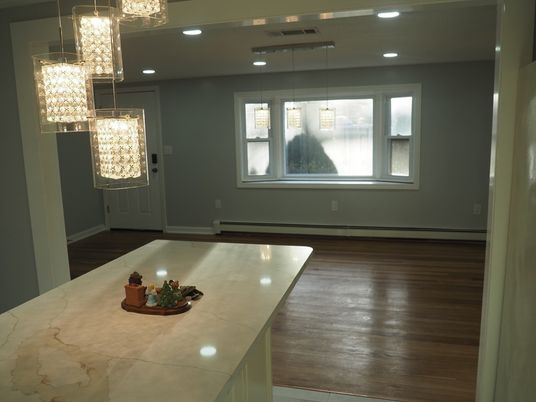 Interior, Pendant Lights, Recessed Lighting, Wood Texture Flooring