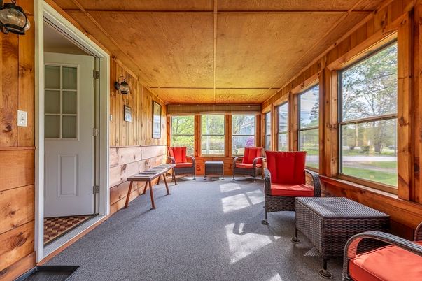 Interior, Sun Room, Wooden Ceilings, Wooden Walls