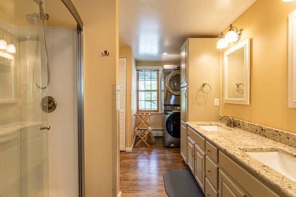 Bathroom, Interior, Wood Texture Flooring