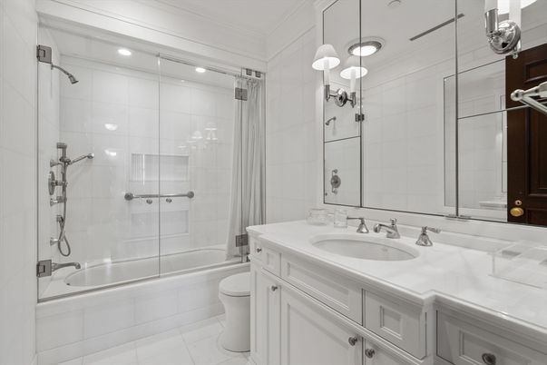 Bathroom, Glass Shower, Interior, Pendant Lights, Recessed Lighting