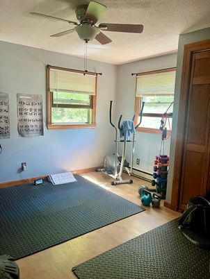 Bedroom, Fitness Equipment, Interior, Wood Texture Flooring