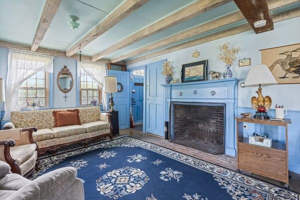 Fireplace, Interior, Living room, Wooden Beams