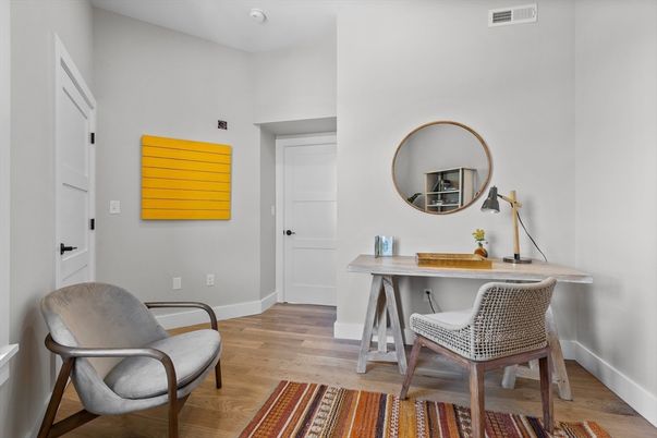 Home Office, Interior, Wood Texture Flooring